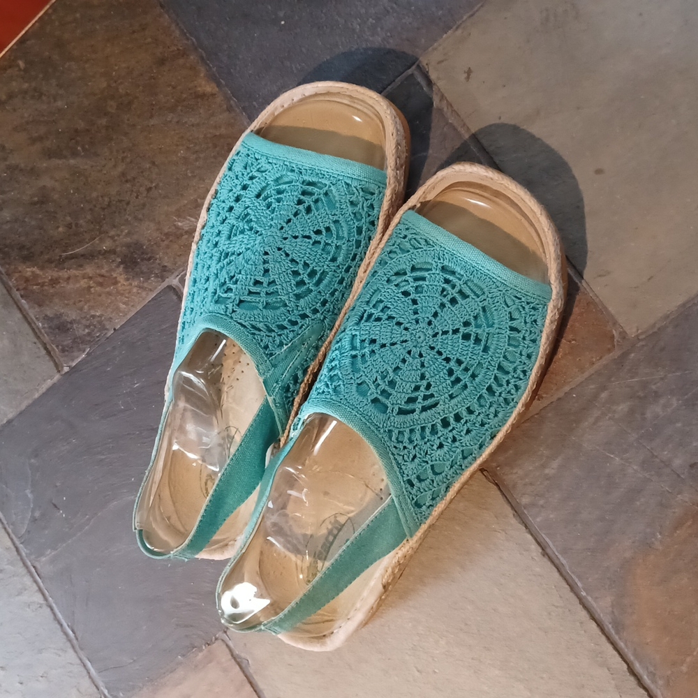 Turquoise blue hippie sandals  11